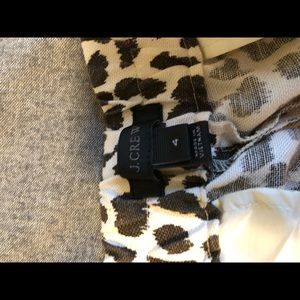 J Crew leopard ankle pants.